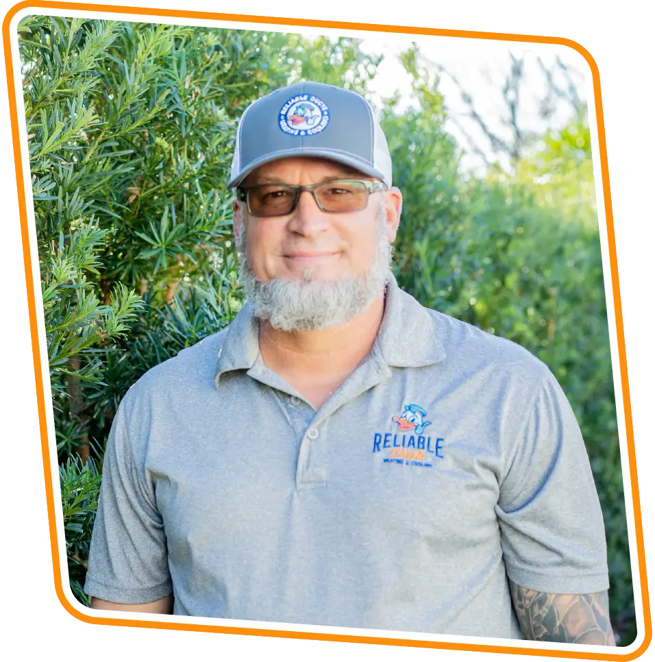 Reliable Ducts Heating & Cooling technician in uniform providing trusted HVAC services in Nocatee, FL.